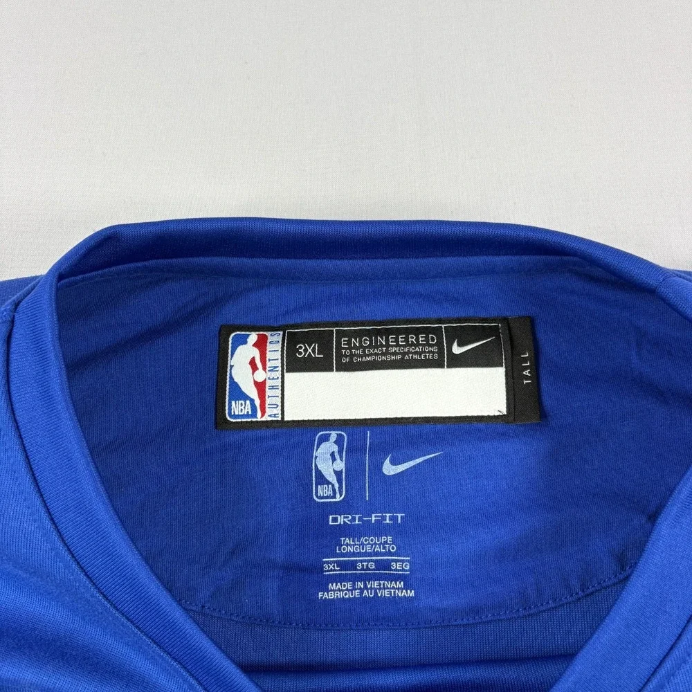 Detroit Pistons Nike Sweatshirt Mens 3XLT Tall Blue Team Issued Pullover NBA NEW